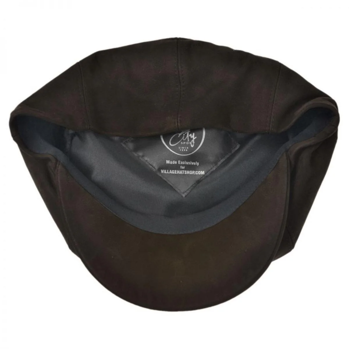 Matte Nappa Leather Newsboy Cap - Image 4