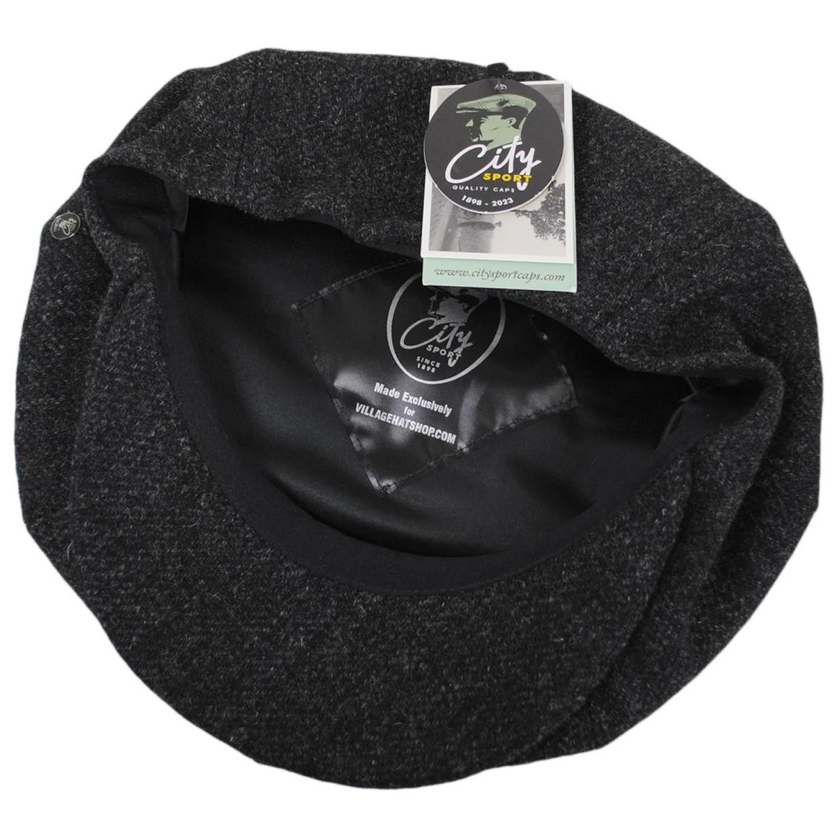 Melange Wool Newsboy Cap - Image 4