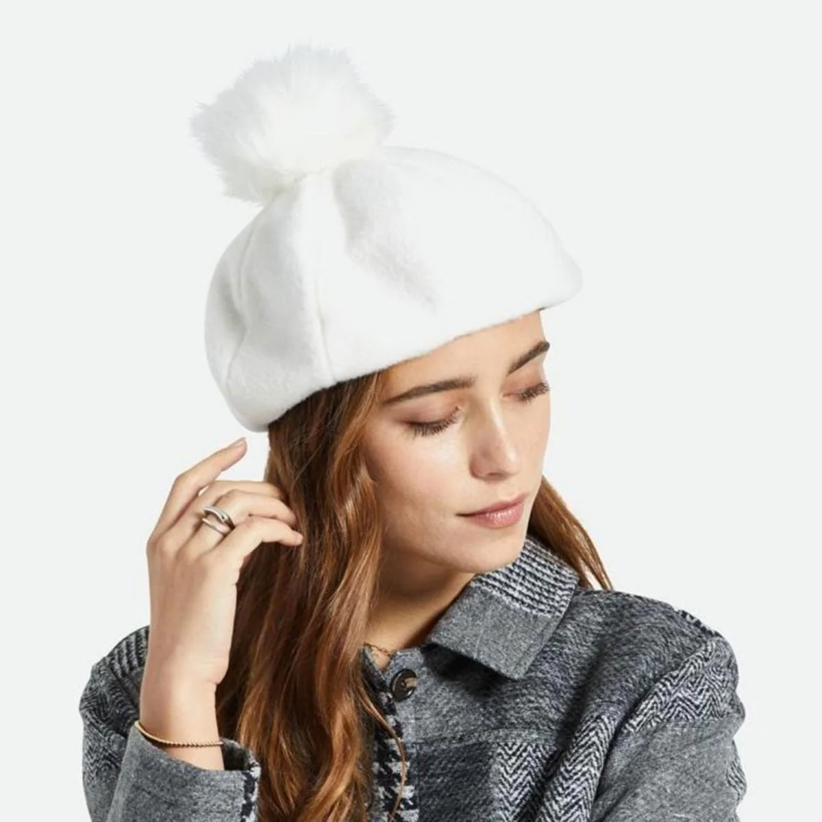 Natalie Oversized Pom Beret - FINAL SALE - Image 8