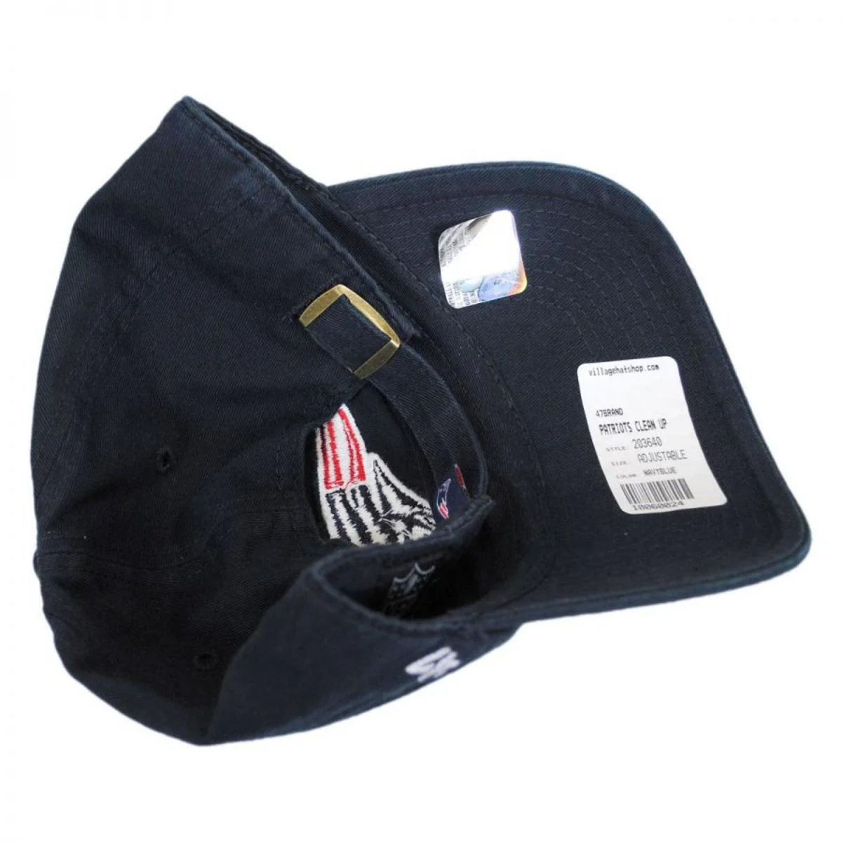 New England Patriots NFL Clean Up Strapback Baseball Cap Dad Hat - Image 4