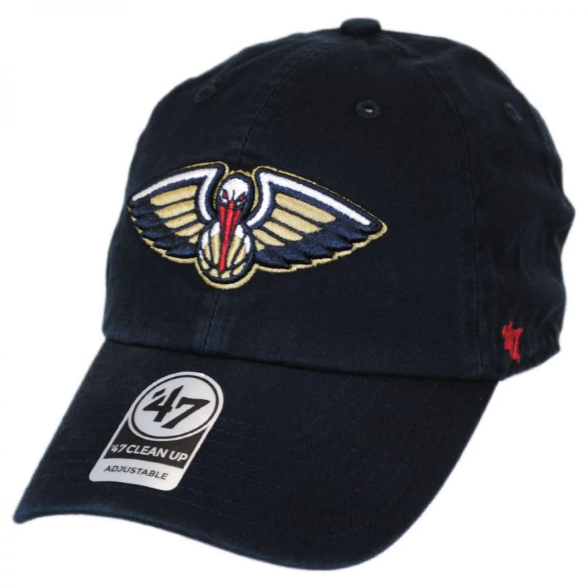 New Orleans Pelicans NBA Clean Up Strapback Baseball Cap Dad Hat - Image 2