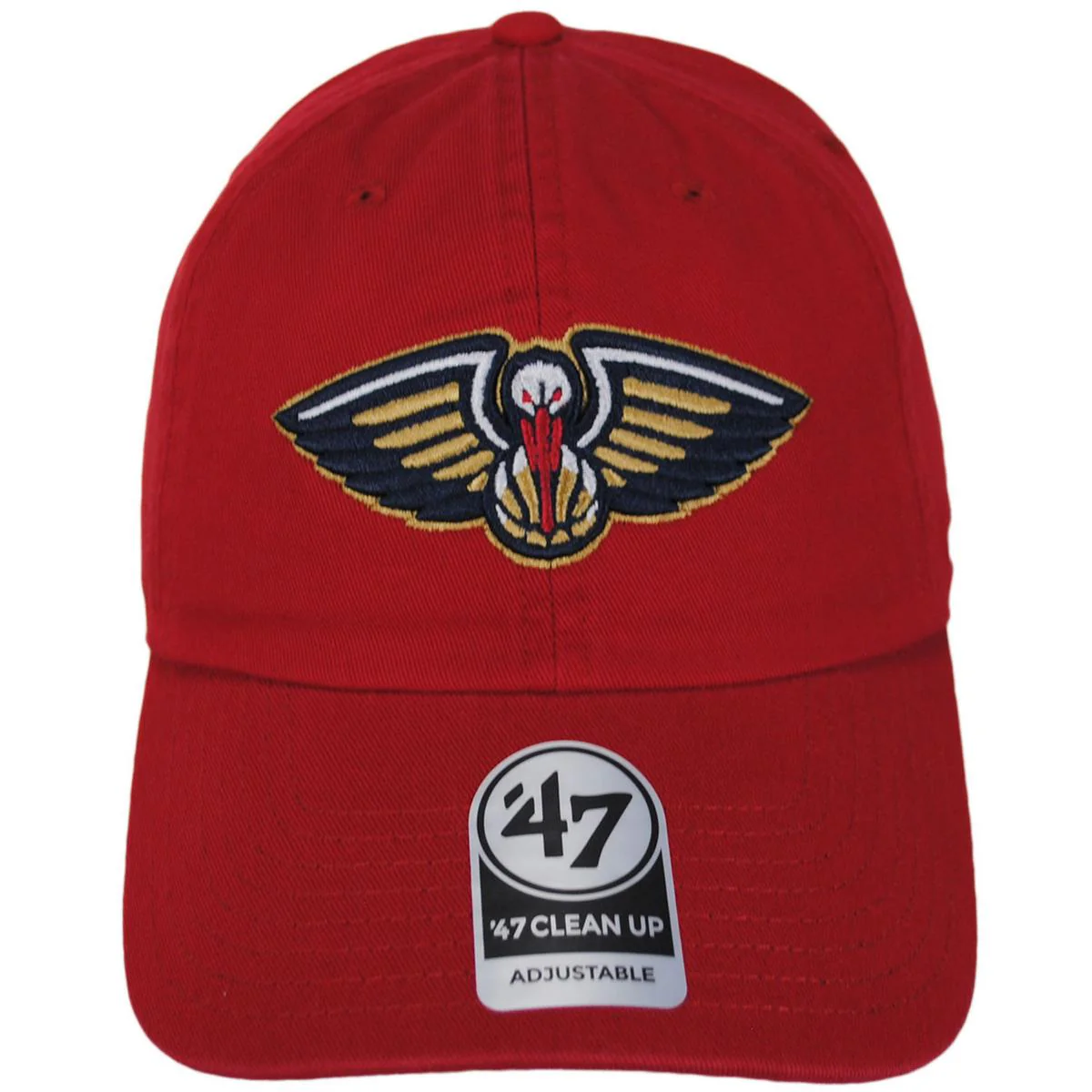 New Orleans Pelicans NBA Clean Up Strapback Baseball Cap Dad Hat - Image 4