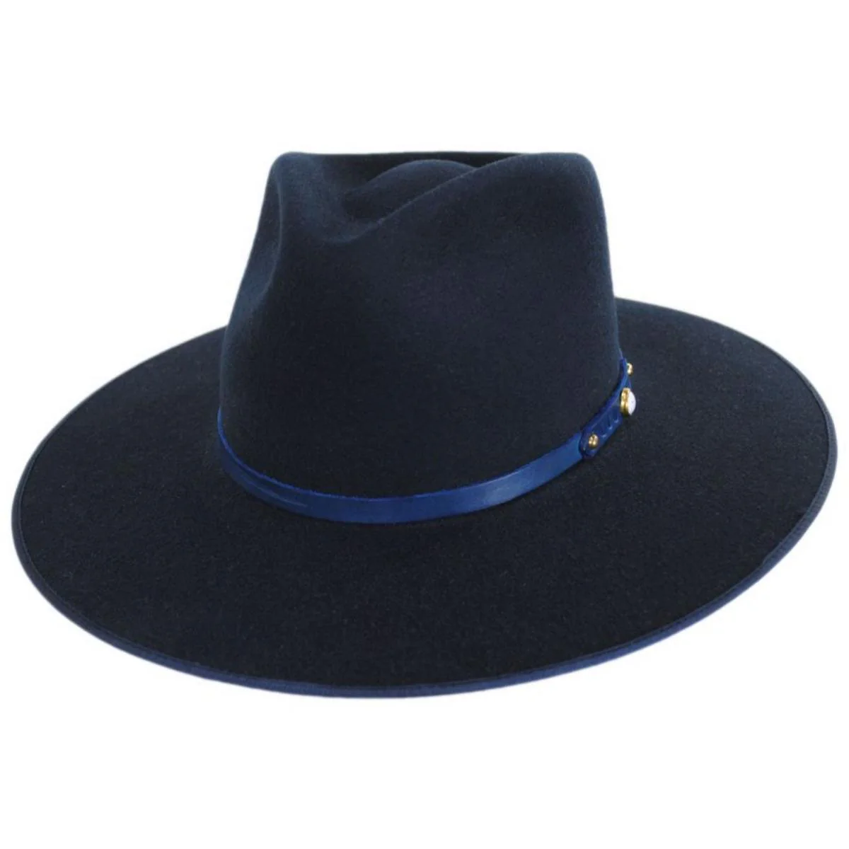 Night Sky B Wool Felt Fedora Hat