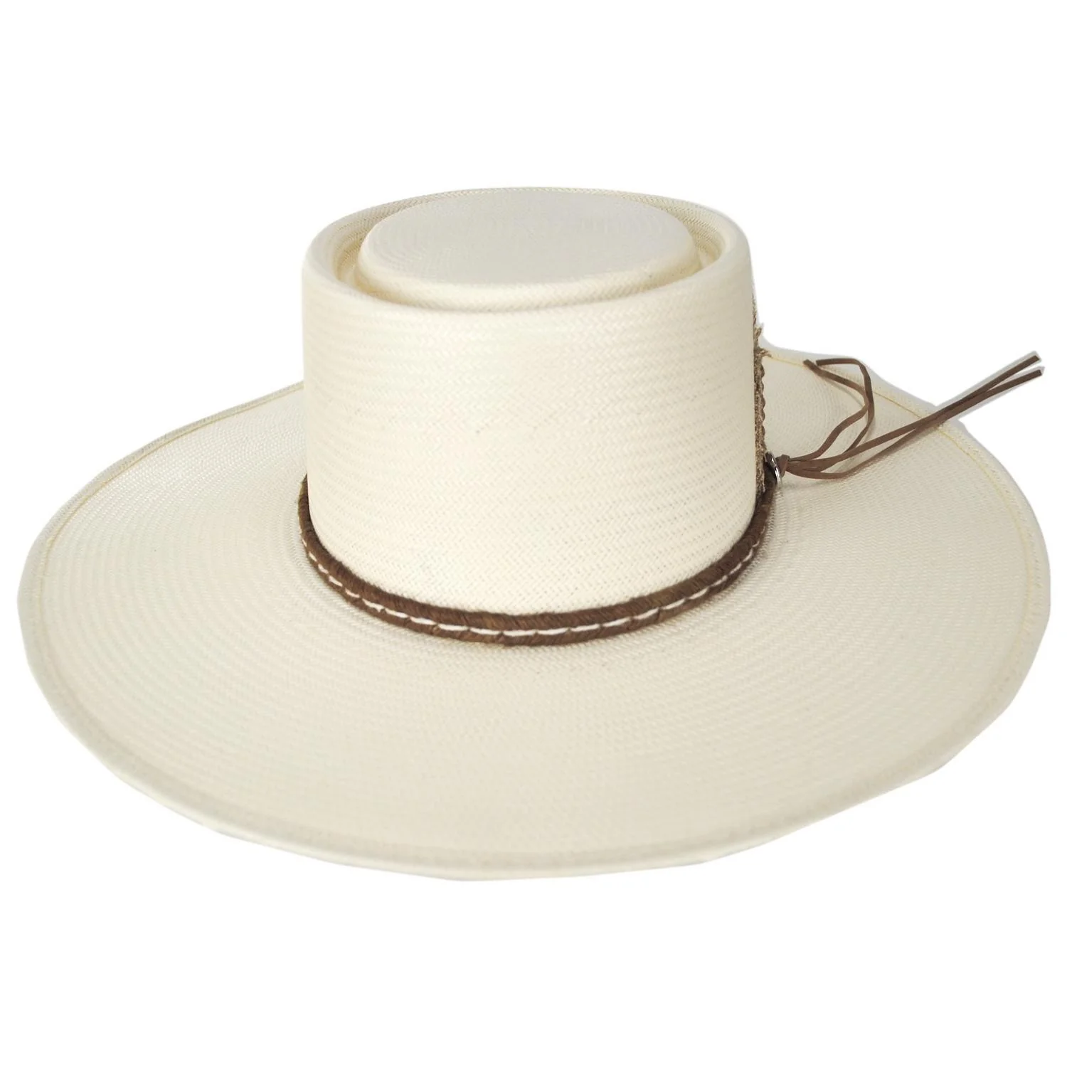 Oasis Shantung Straw Gambler Hat - Image 2
