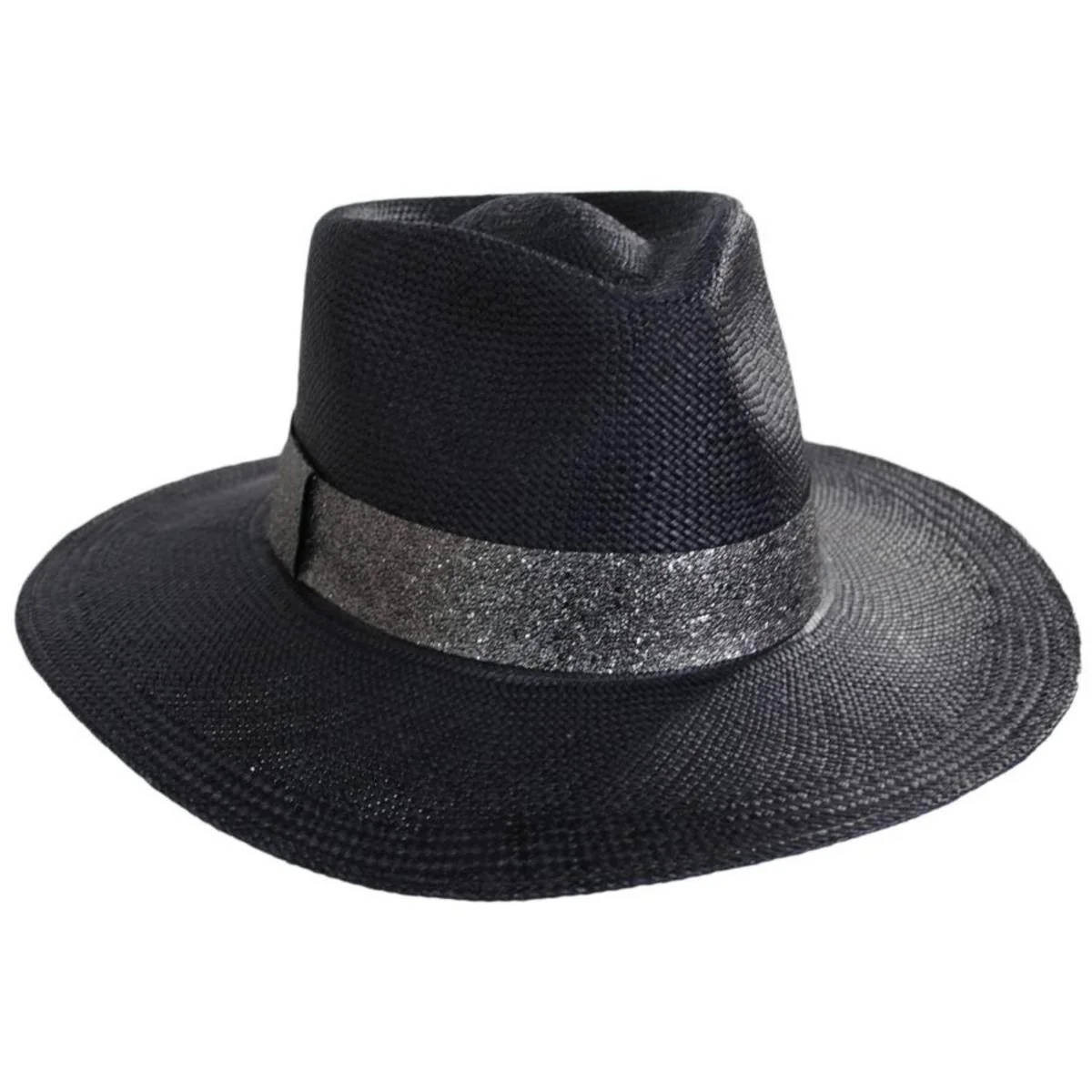 Onyx Panama Straw Fedora Hat