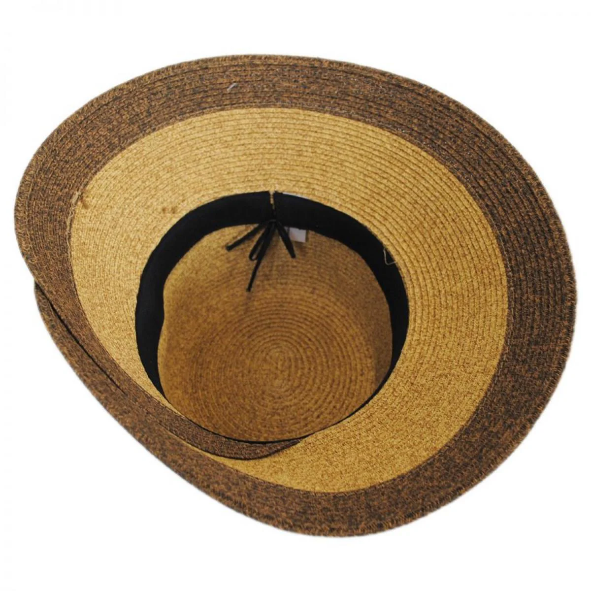 Overlap Brim and Bow Toyo Straw Sun Hat - Image 4