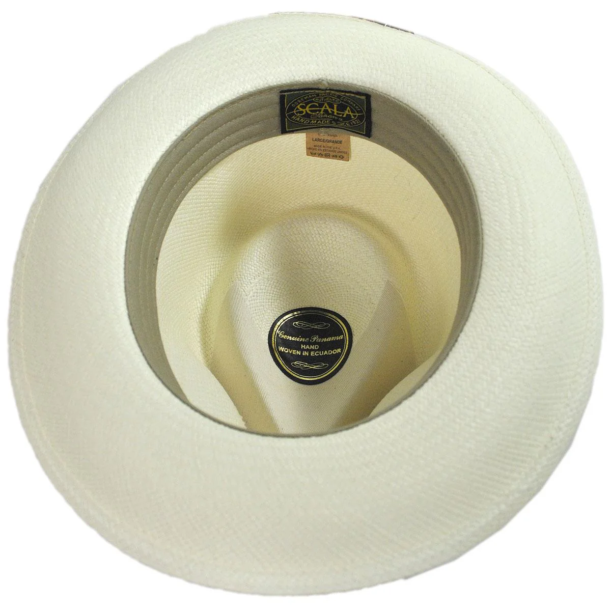 Panama Hot Springs Straw C-Crown Fedora Hat - Image 3