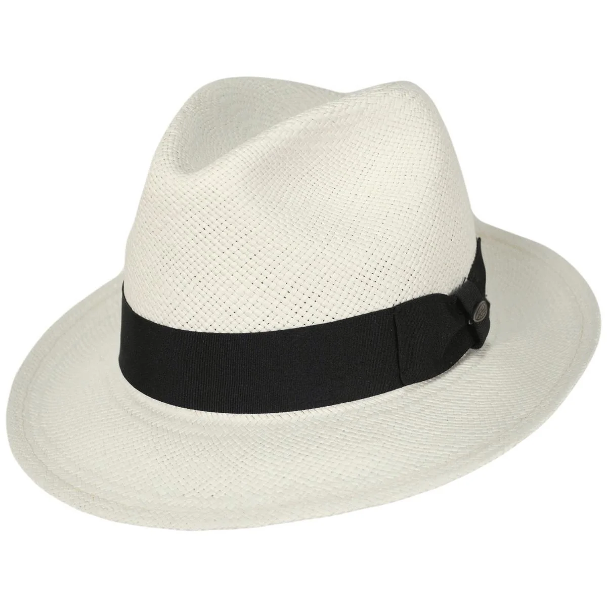 Panama Straw Snap Brim Fedora Hat - Image 3