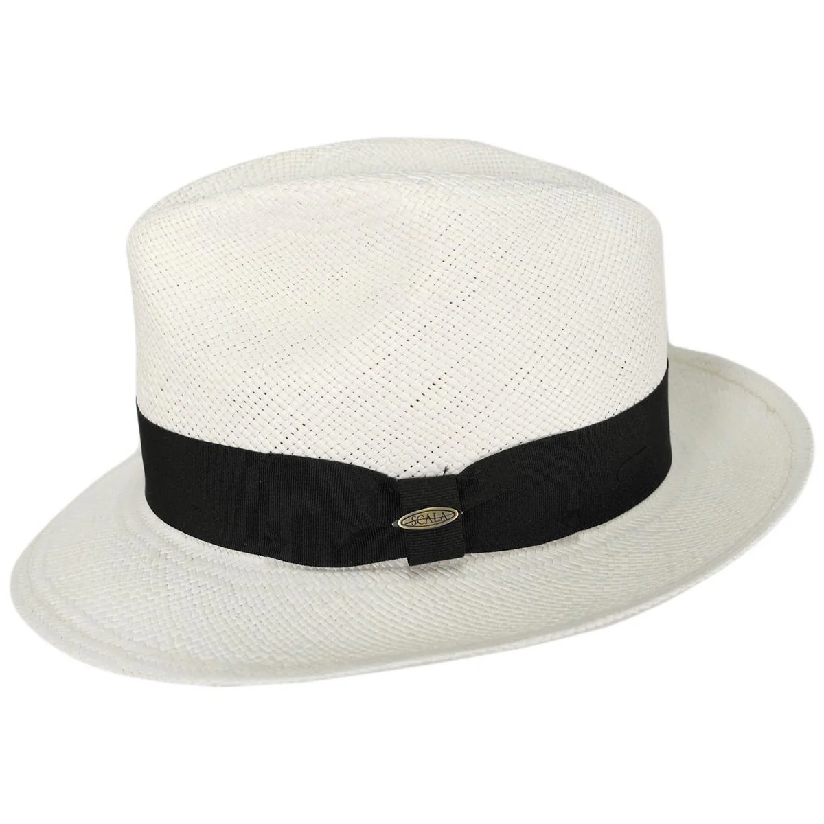 Panama Straw Snap Brim Fedora Hat - Image 5