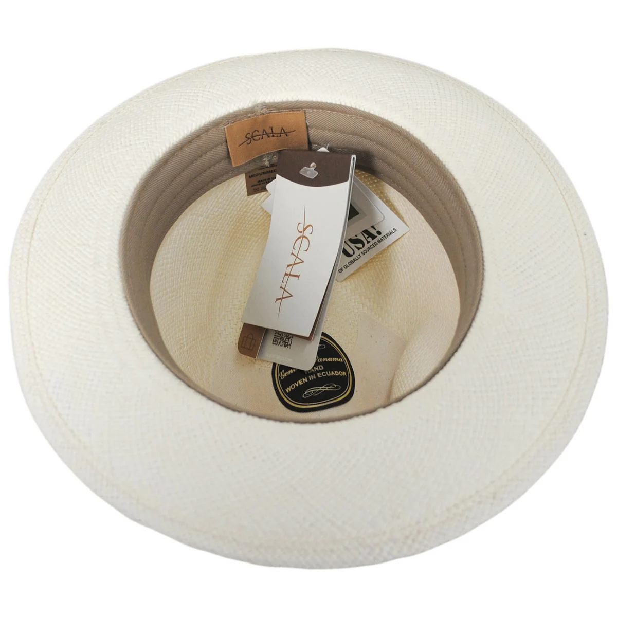 Panama Straw Snap Brim Fedora Hat - Image 6