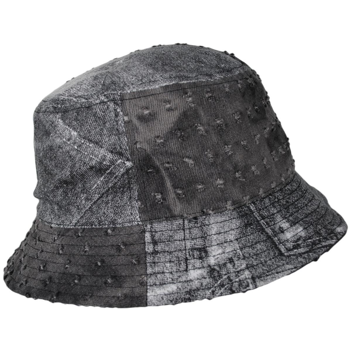 Patchwork Mashup Denim Cotton Bucket Hat - Spring Collection - Image 7