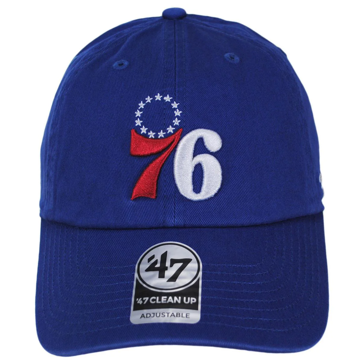 Philadelphia 76ers NBA Clean Up Strapback Baseball Cap Dad Hat - Image 4