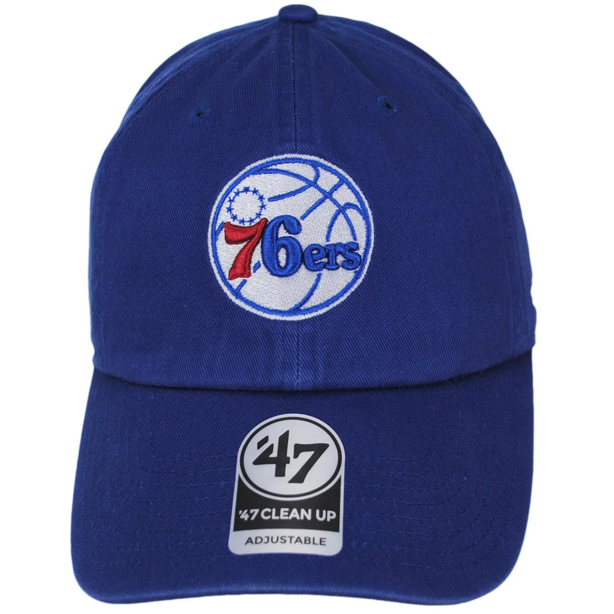 Philadelphia 76ers NBA Clean Up Strapback Baseball Cap Dad Hat - Image 8