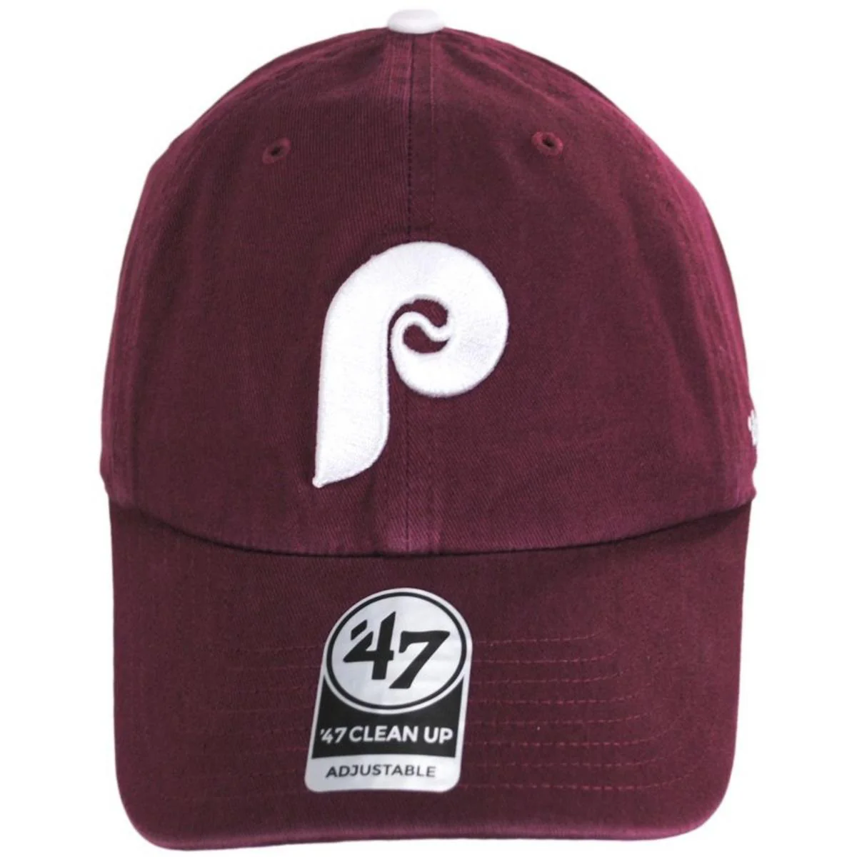 Philadelphia Phillies MLB Clean Up Strapback Baseball Cap Dad Hat - Image 2