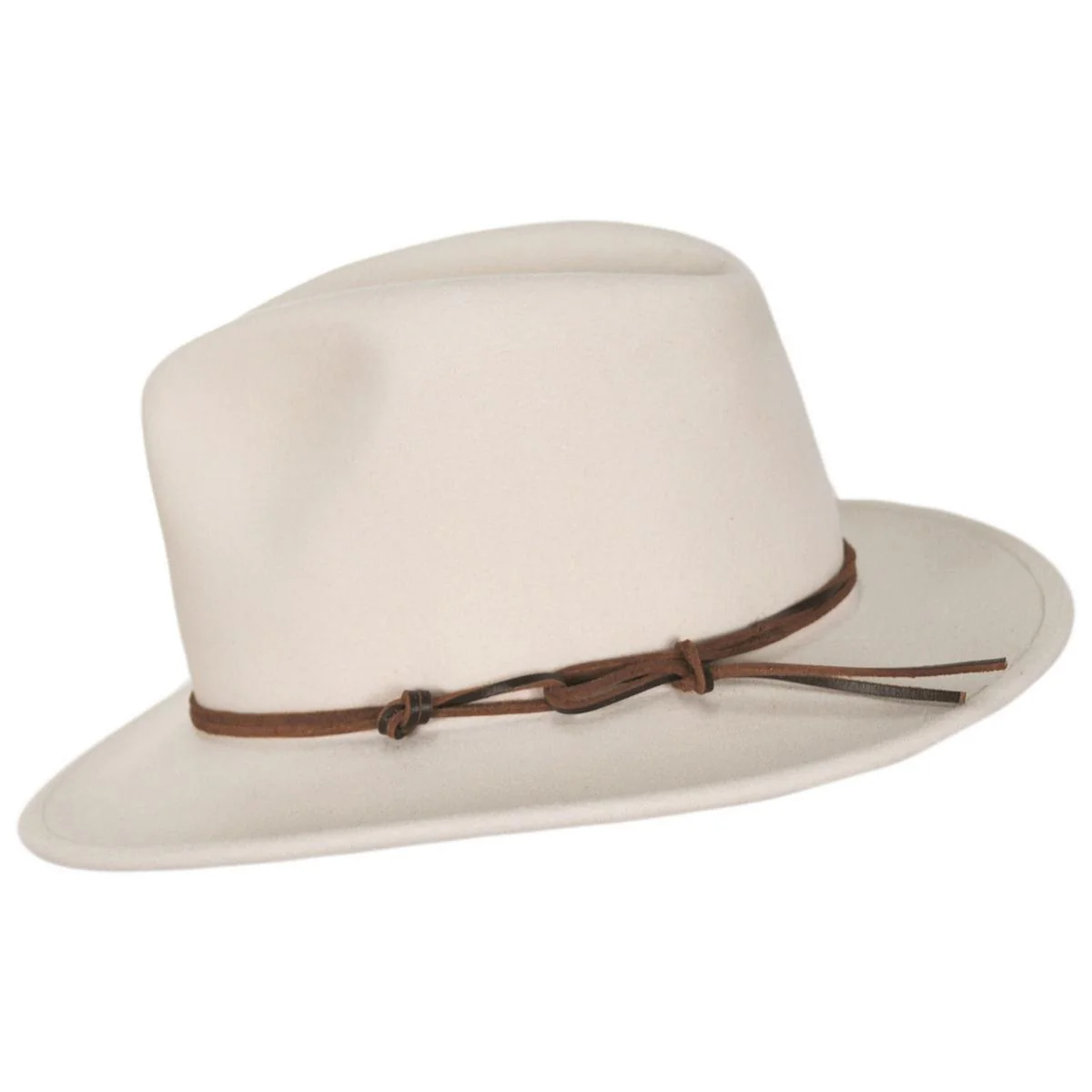 Rattler Crushable Wool LiteFelt Safari Fedora Hat - Image 3