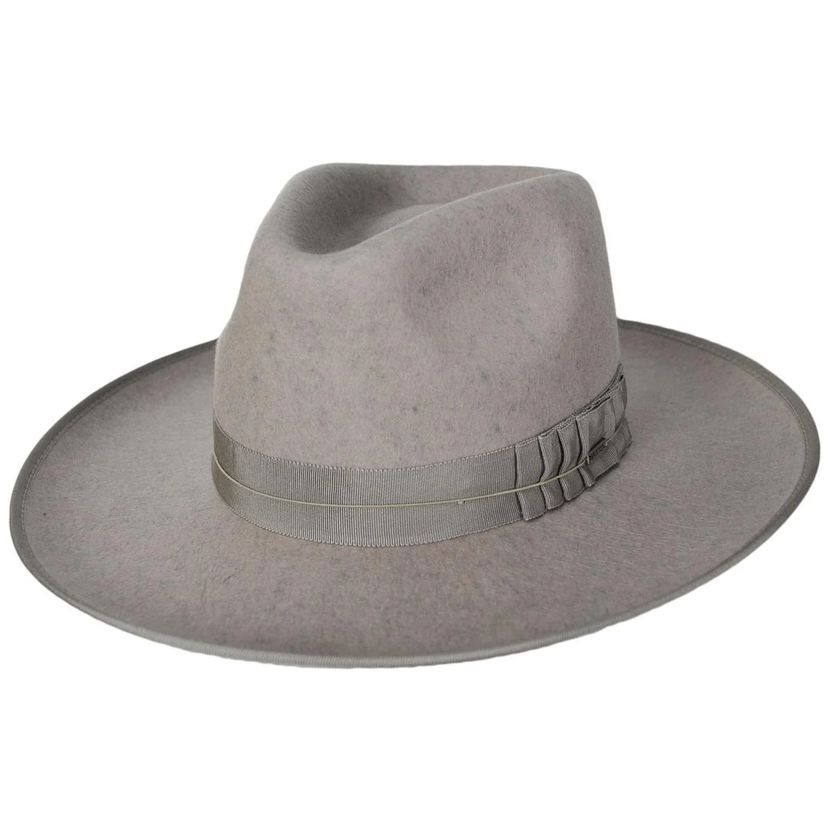 Reno Wool Felt Fedora Hat - Oatmeal