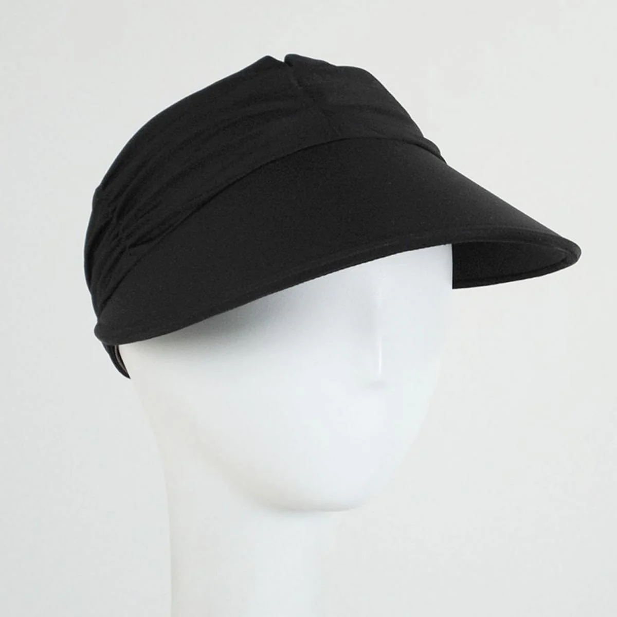 Ruched Crown Swim Visor