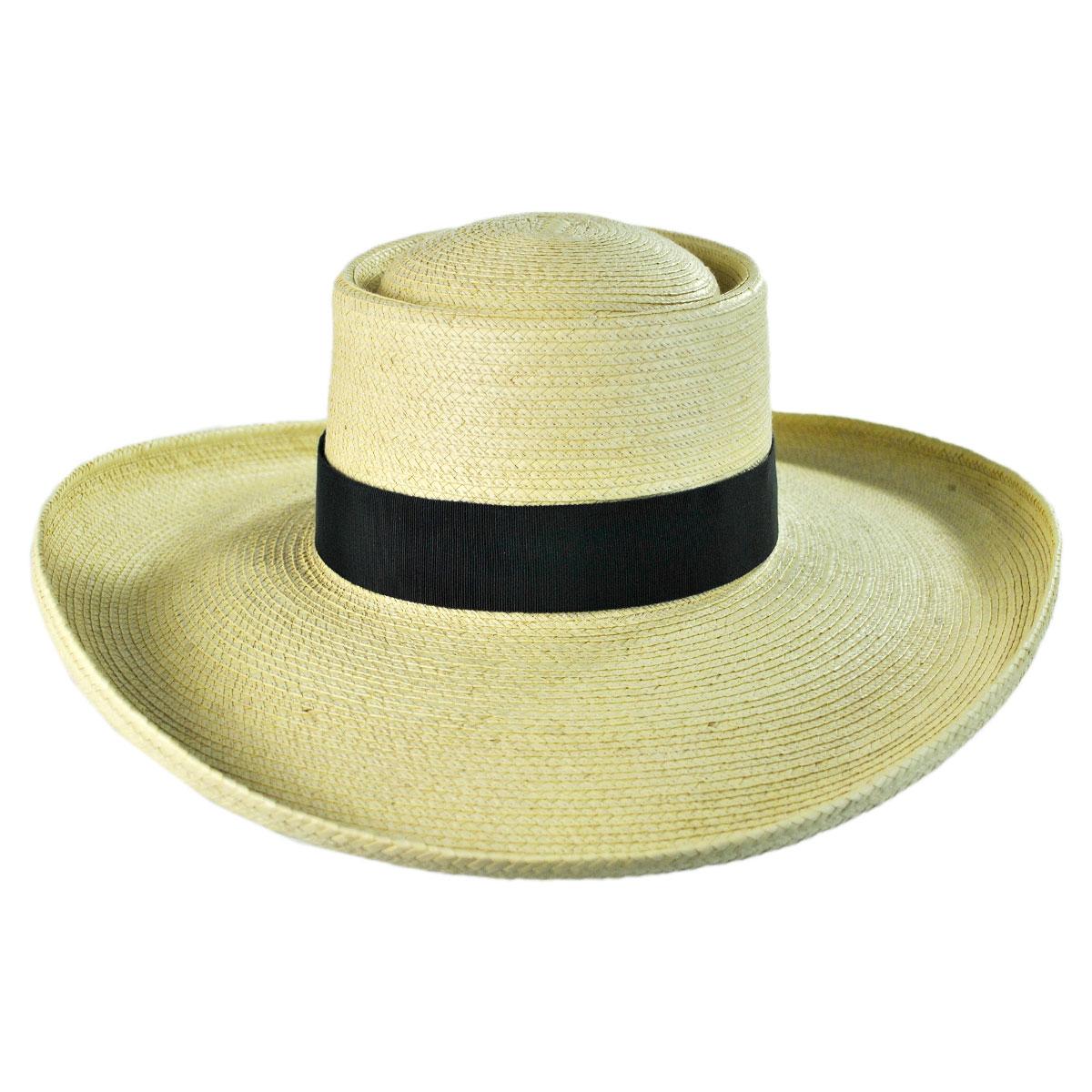 Sam Houston Planter Guatemalan Palm Leaf Straw Hat - Image 3