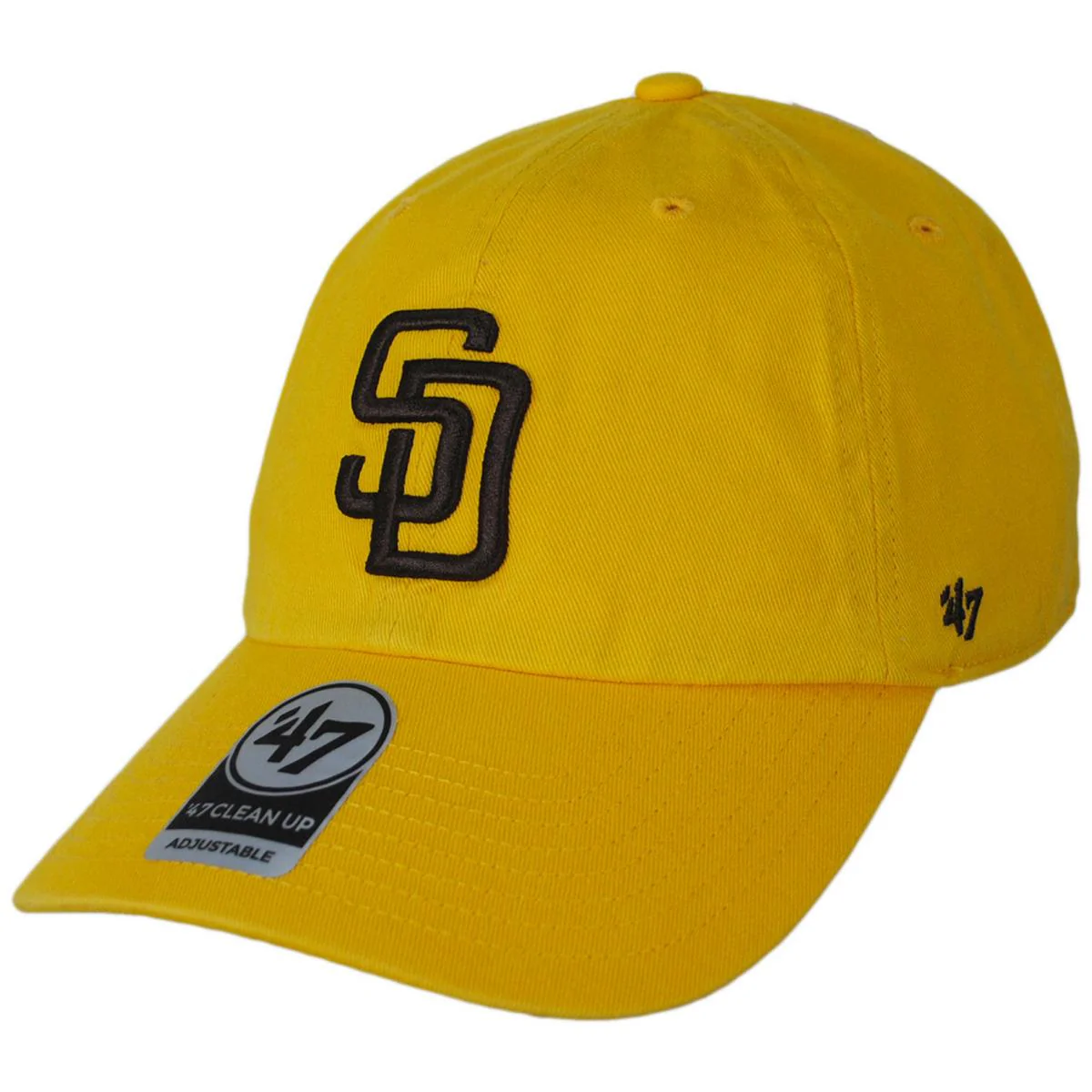 San Diego Padres MLB Clean Up Strapback Baseball Cap Dad Hat - Image 6