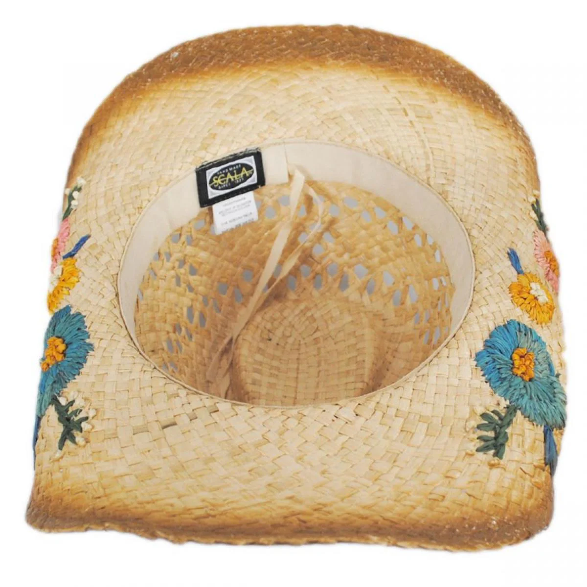 San Minato Raffia Straw Western Hat - Image 4
