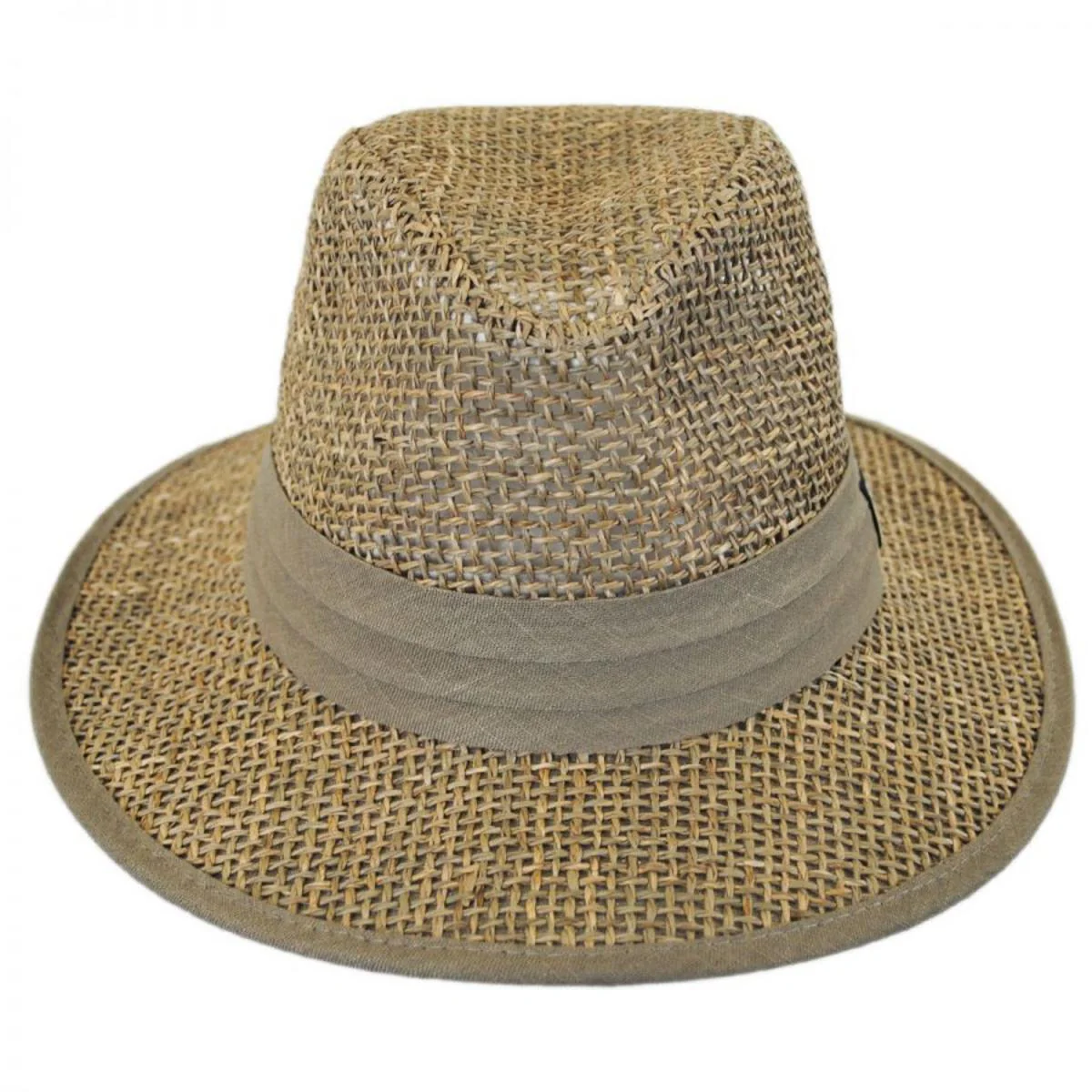 Seagrass Straw Safari Fedora Hat - Image 2