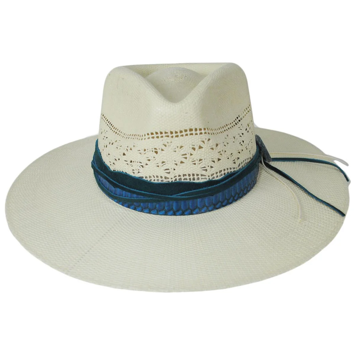 Sedona Bangora Straw Fedora Hat - Image 2