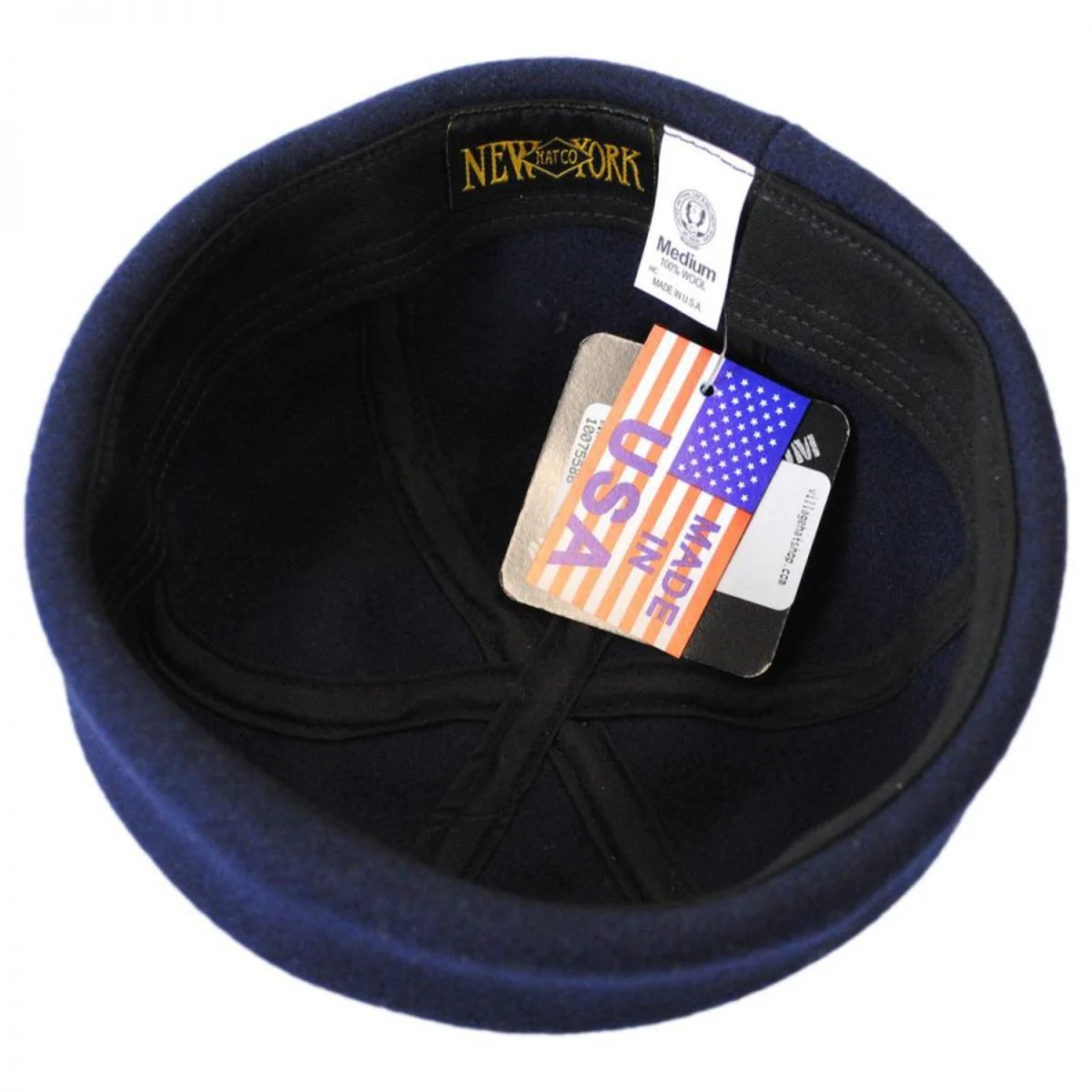 Six Panel Wool Skull Cap Beanie Hat - Image 9
