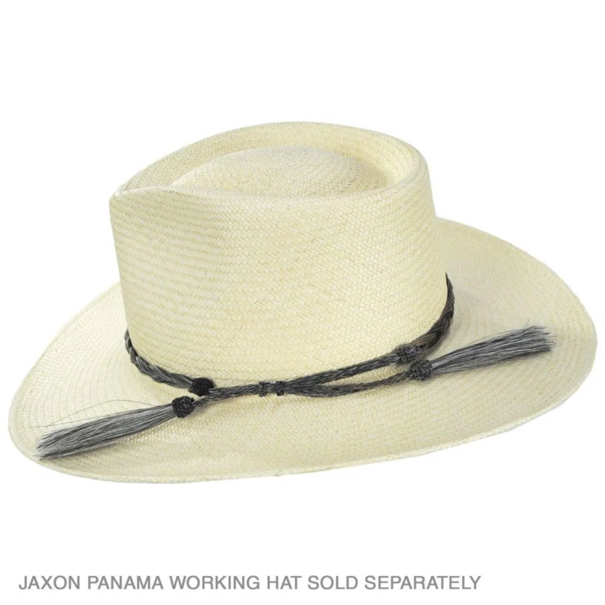 Solid Color Horse Hair Braid Double Tassel Hat Band - FINAL SALE - Image 4