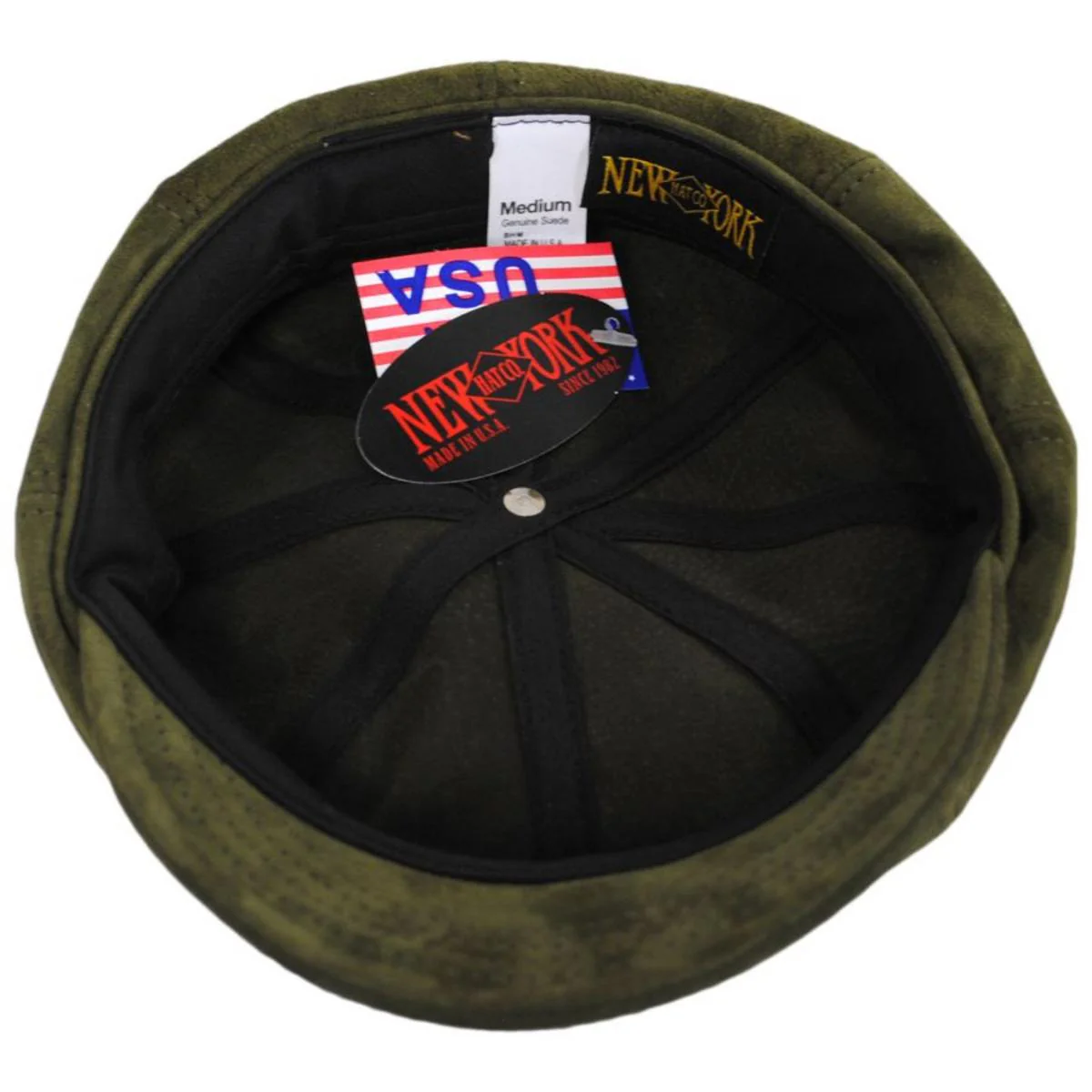 Spitfire Suede Leather Newsboy Cap - Image 4