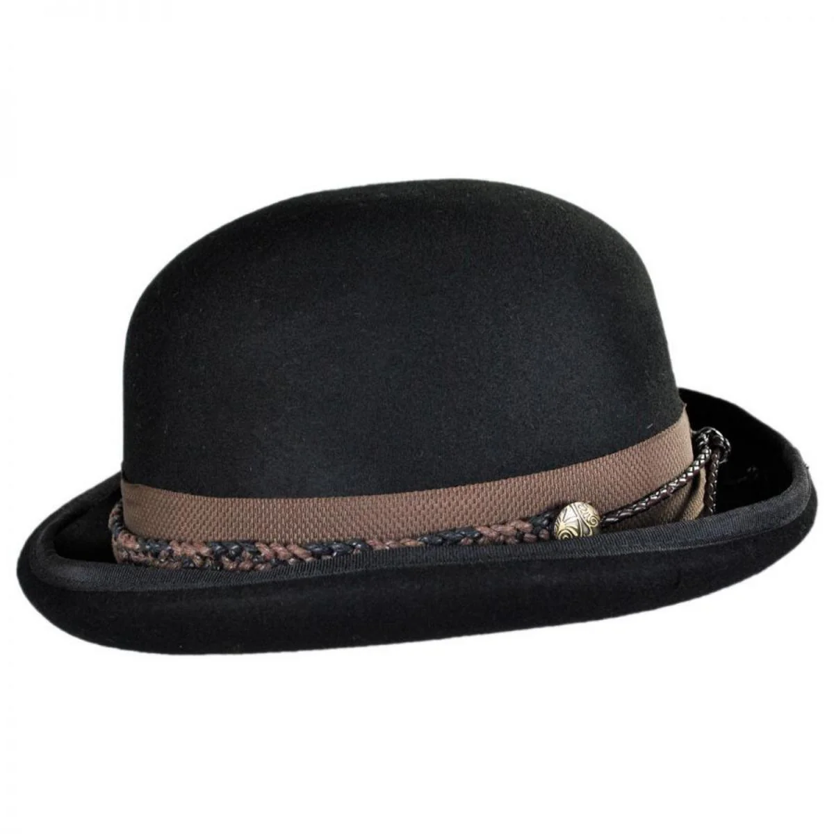 Steampunk Wool Felt Bowler Hat - Image 3