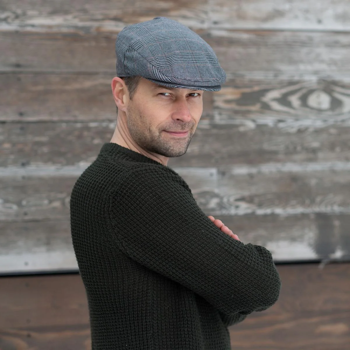 Summer Plaid Fabric Ivy Cap - Image 2