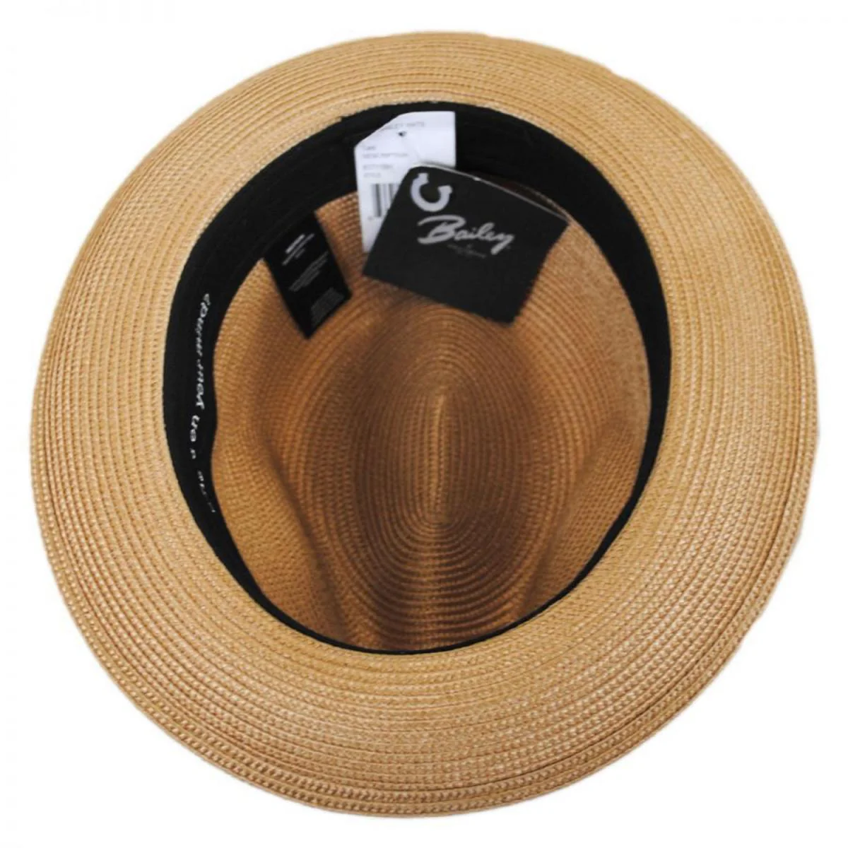 Tate Braided Straw Fedora Hat - Image 8