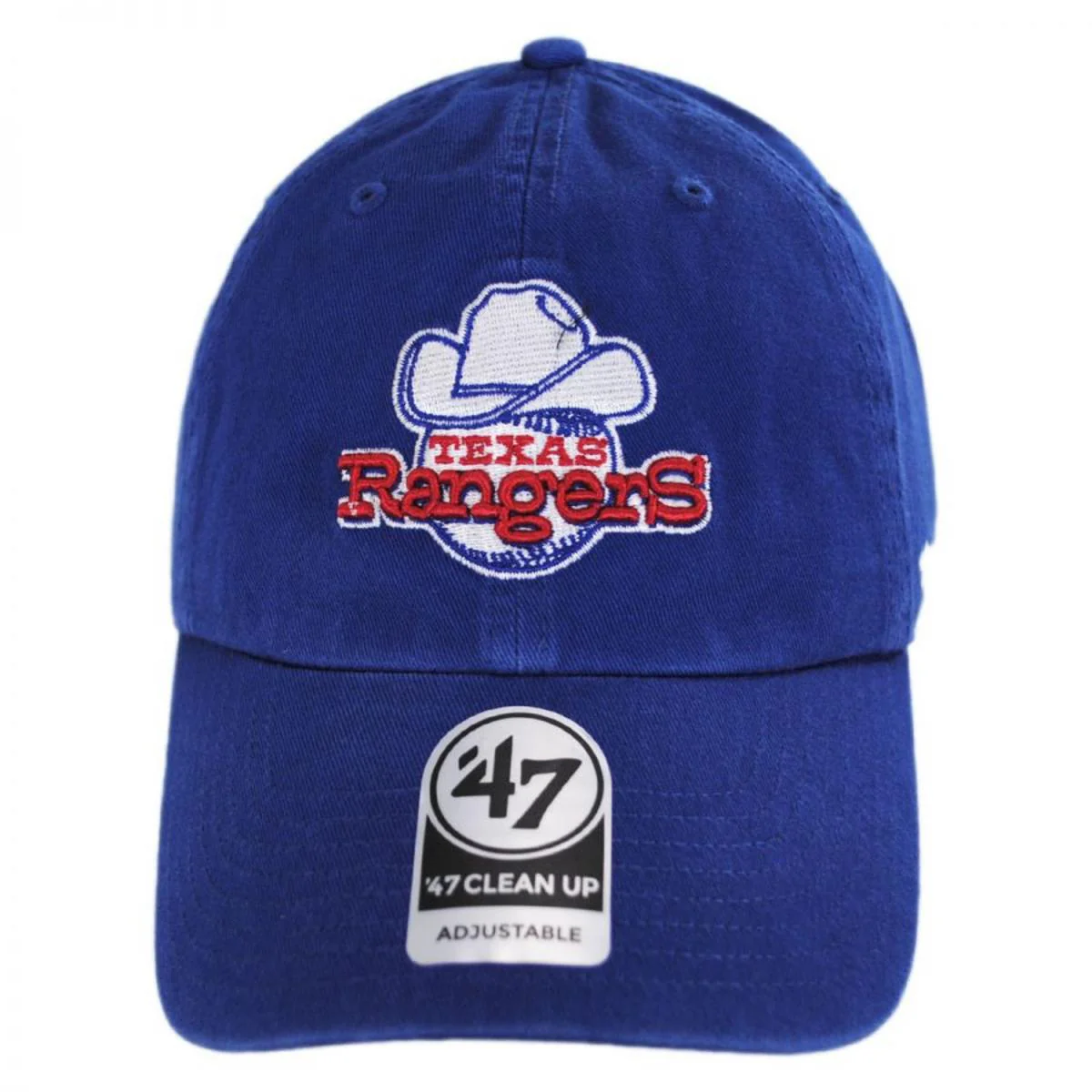 Texas Rangers MLB Cooperstown Clean Up Strapback Baseball Cap Dad Hat - Image 2