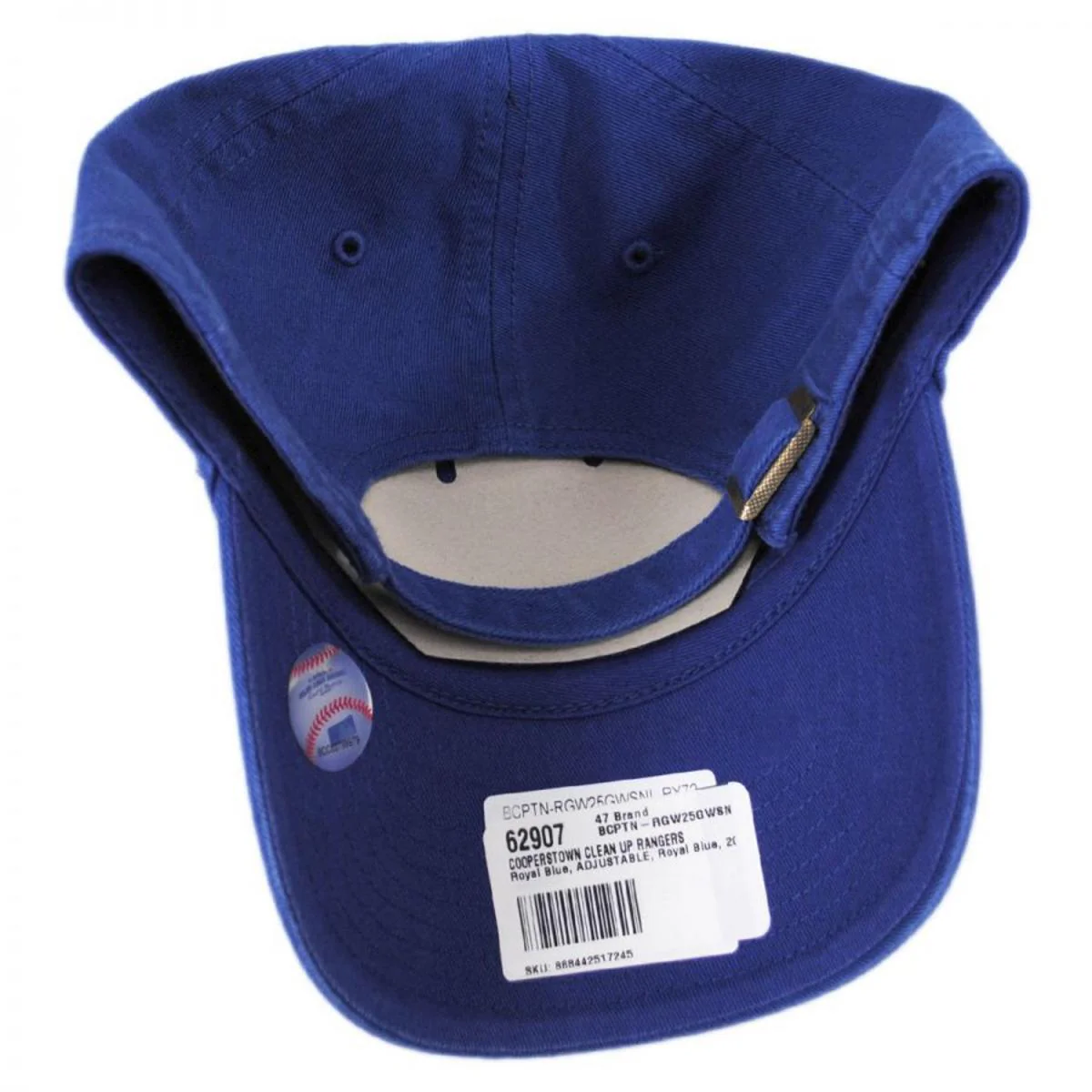 Texas Rangers MLB Cooperstown Clean Up Strapback Baseball Cap Dad Hat - Image 4