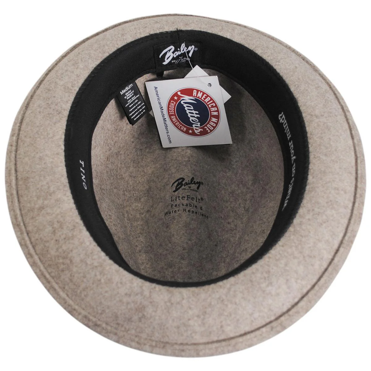 Tino Wool LiteFelt Trilby Fedora Hat - Natural Mix - Image 4