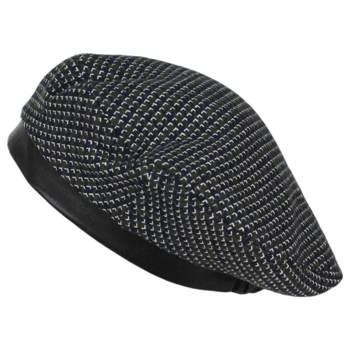 Tooth Grid Knit Beret