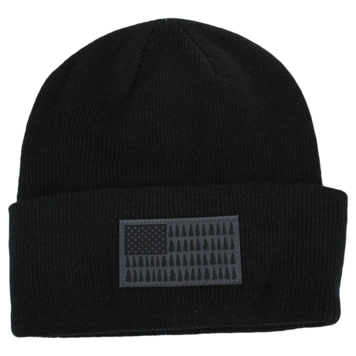 Tree Flag Acrylic Knit Cuffed Beanie Hat
