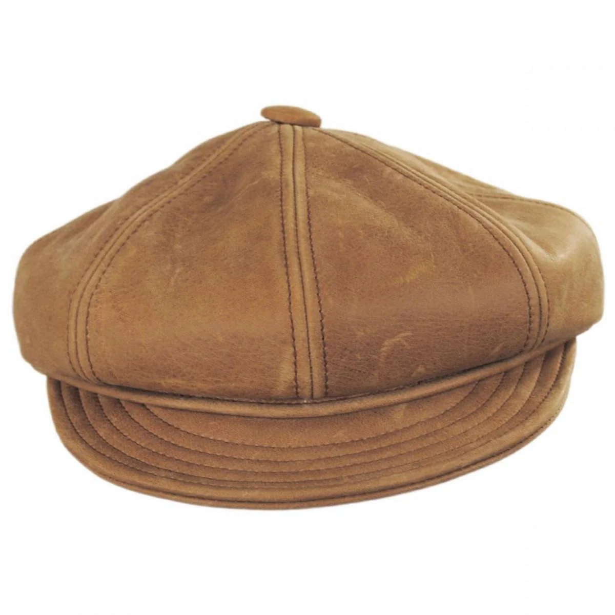 Vintage Spitfire Leather Newsboy Cap - Image 2