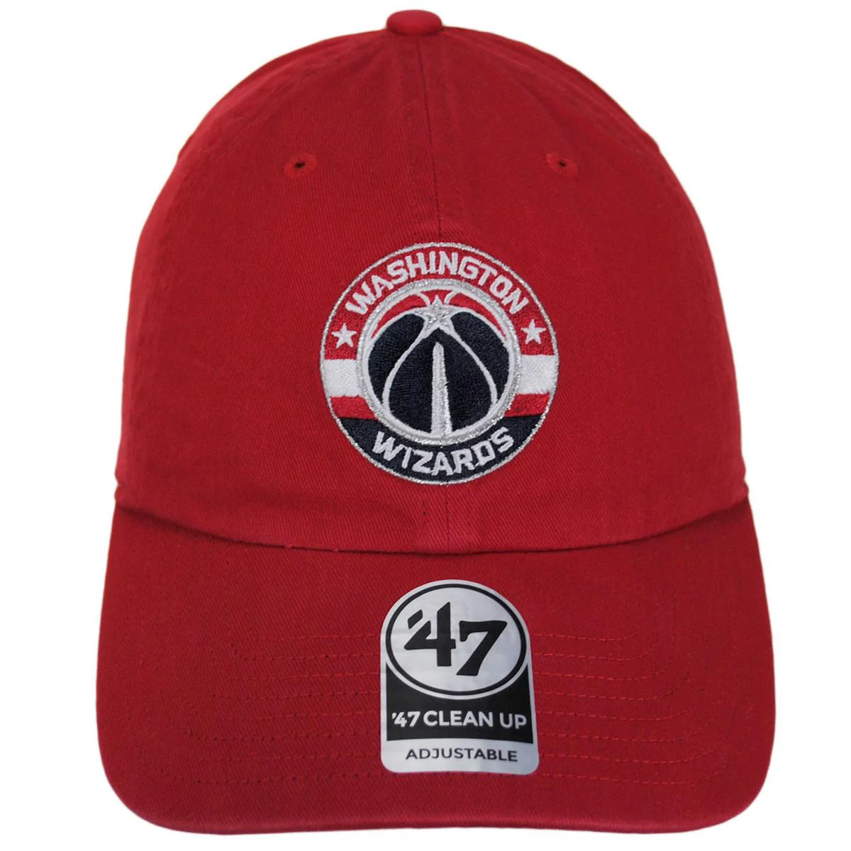 Washington Wizards NBA Clean Up Strapback Baseball Cap Dad Hat - Image 4