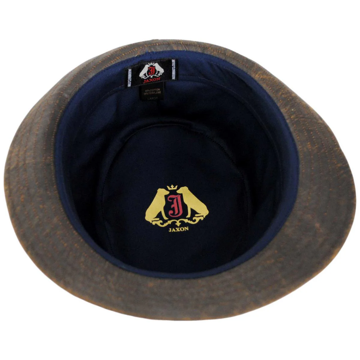 Weathered Cotton Trilby Fedora Hat - Image 7