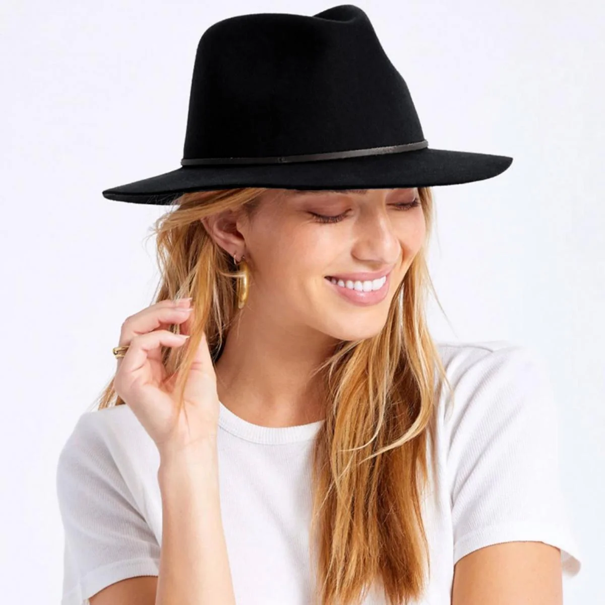 Wesley Wool Felt Floppy Fedora Hat - Image 3