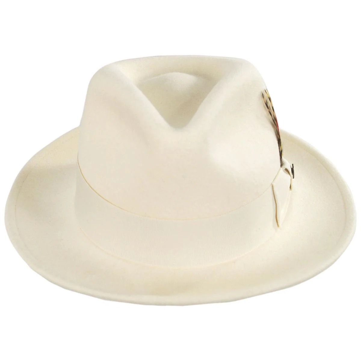 Wholesale Pachuco Crushable Wool Felt Fedora Hat - Cream B2B Pre-Pack - Image 4