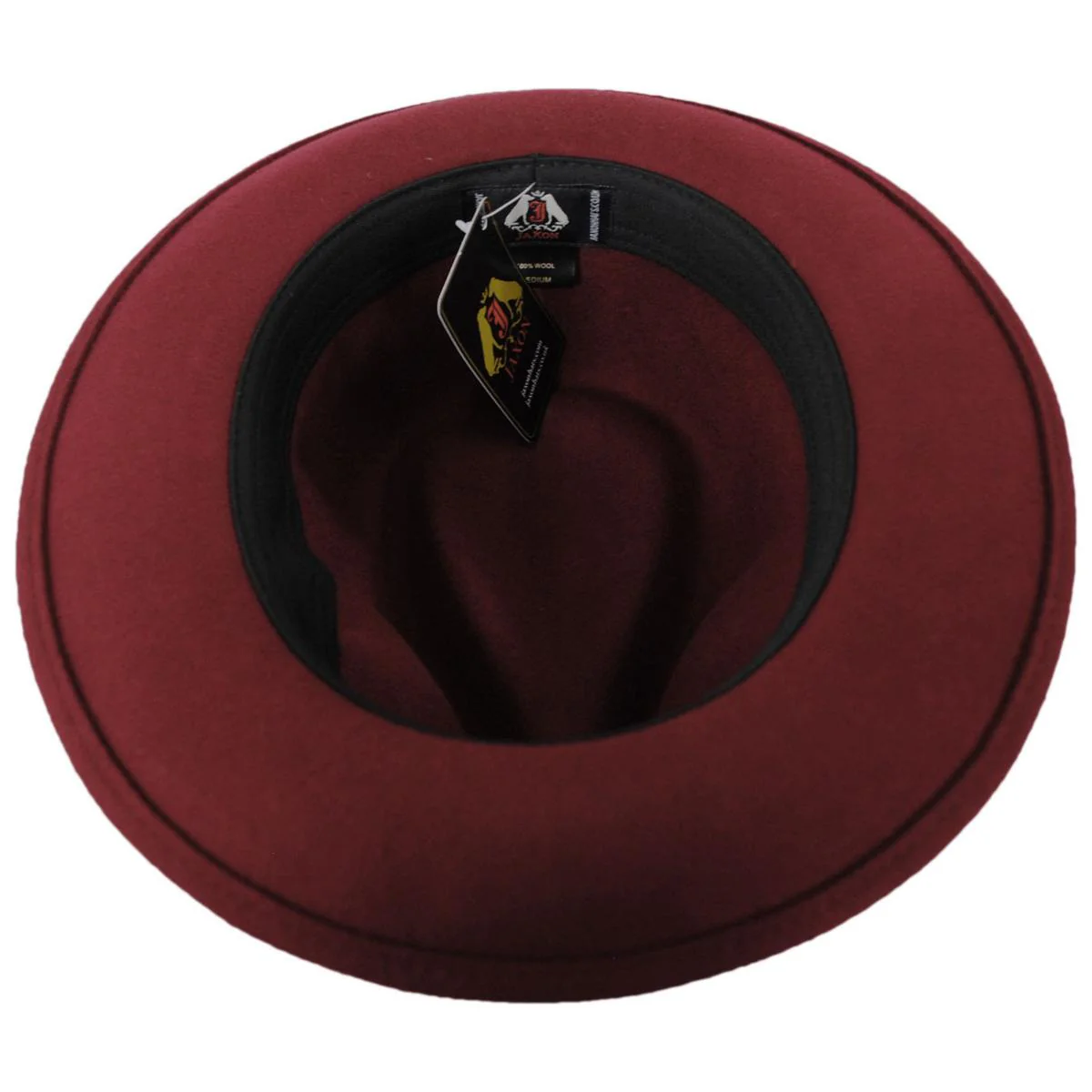 Wholesale Pachuco Crushable Wool Felt Fedora Hat - Wine B2B Pre-Pack - Image 5