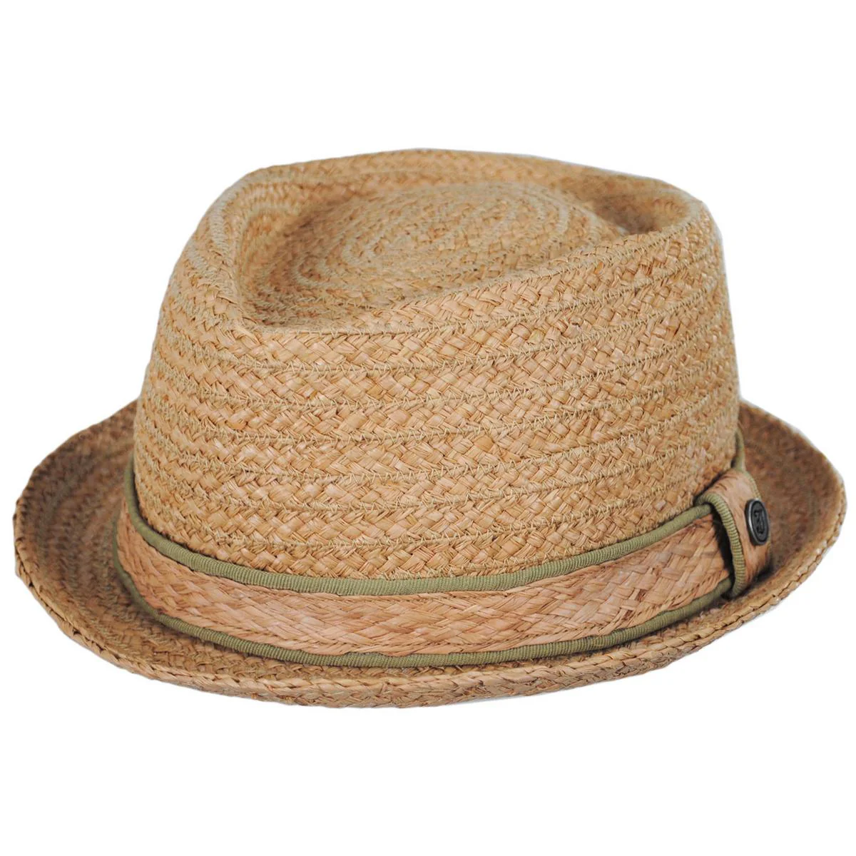 Wholesale Raffia Straw Diamond Crown Fedora Hat B2B Pre-Pack