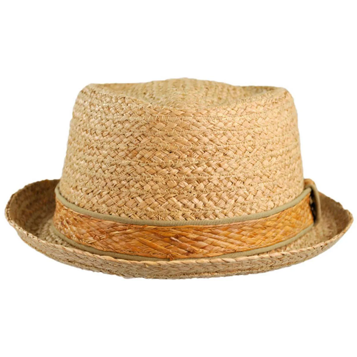 Wholesale Raffia Straw Diamond Crown Fedora Hat B2B Pre-Pack - Image 4
