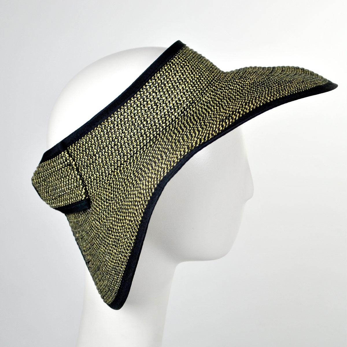 Wholesale Roll Toyo Straw Braid Visor B2B Pre-Pack - Image 2