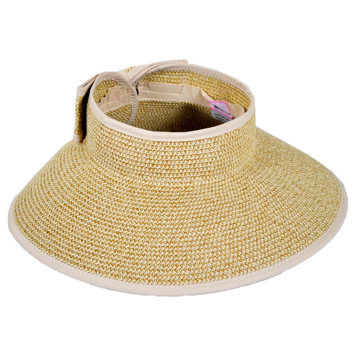 Wholesale Roll Toyo Straw Braid Visor B2B Pre-Pack - Image 4
