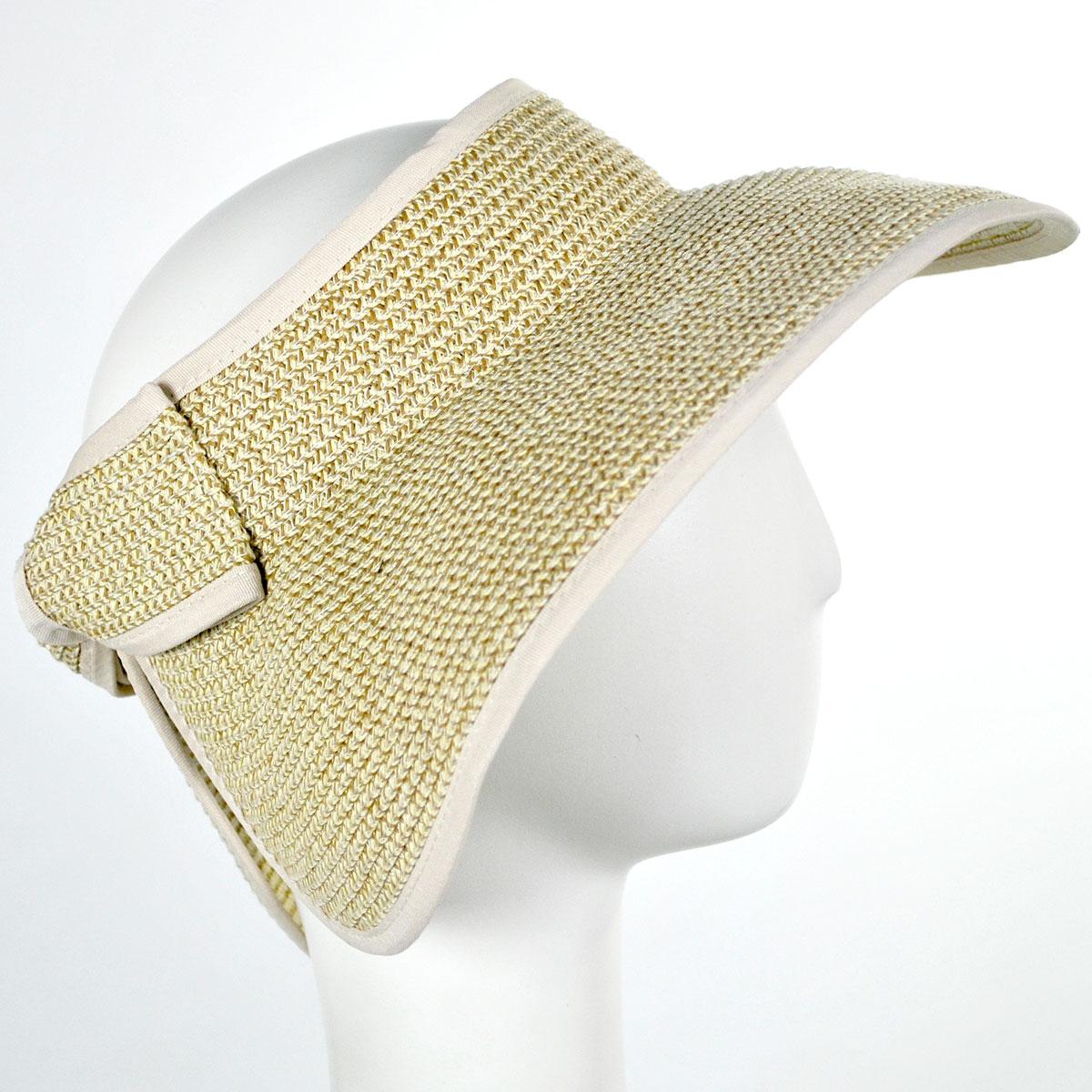 Wholesale Roll Toyo Straw Braid Visor B2B Pre-Pack - Image 5