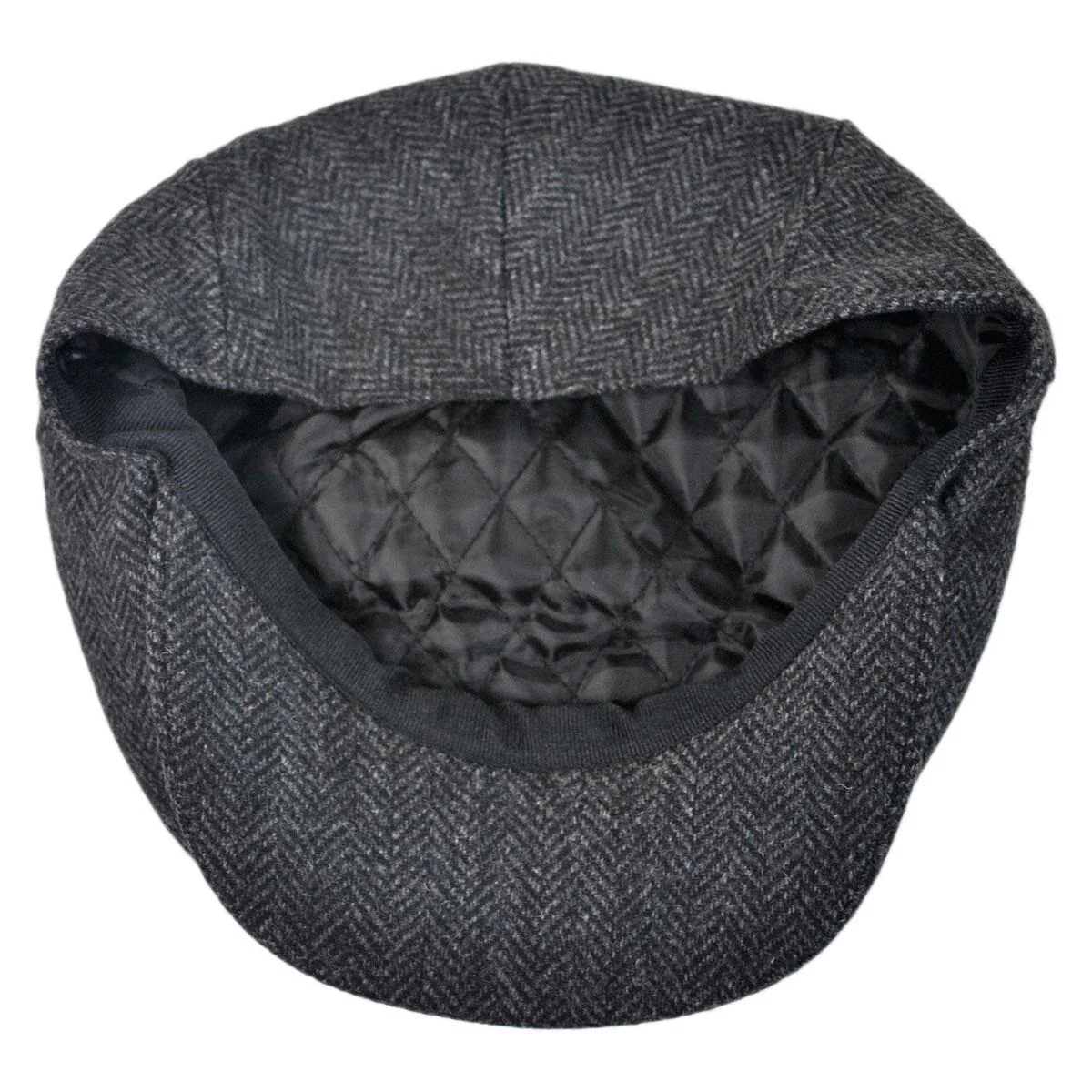 Wholesale Square Bill Herringbone Wool Ivy Cap B2B Pre-Pack - Image 4