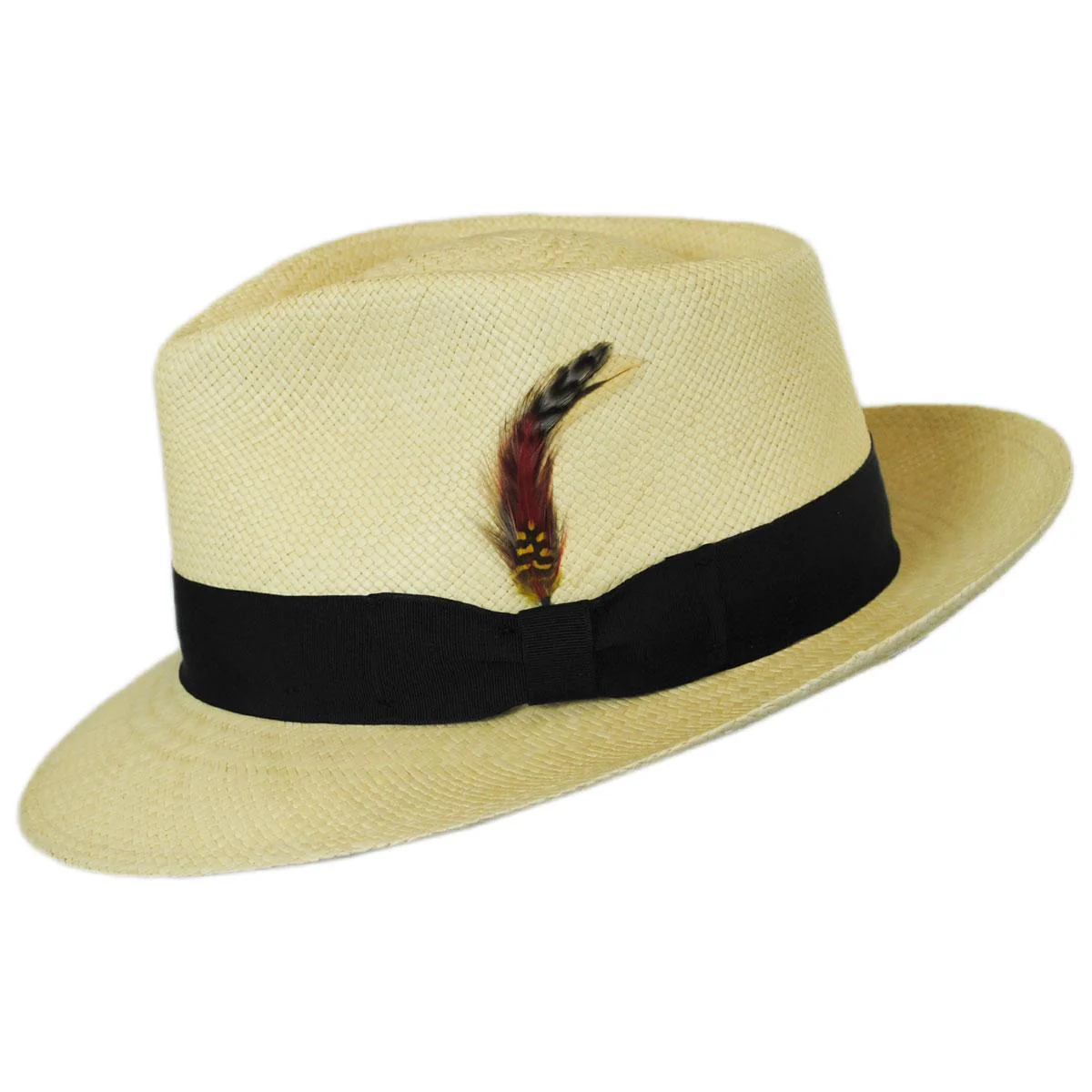 Wholesale Stain Repellent Panama Straw C-Crown Fedora Hat B2B Pre-Pack - Image 3